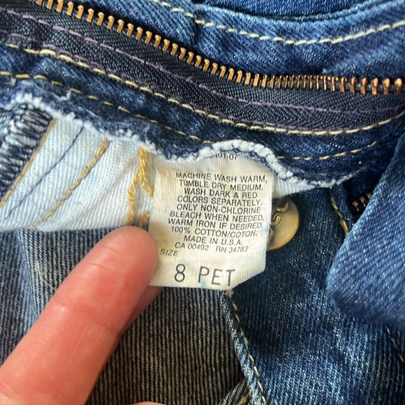 VINTAGE Lee Super High Rise Pleated Yoke Jeans Size 4 - Picture 5 of 15